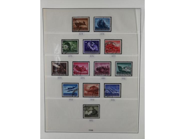 1872/1945, gestempelte reichhaltige Sammlung in 3 Bänden, vor 1900 stark spezialisiert mit Stempelbesonderheiten, Plattenfehl