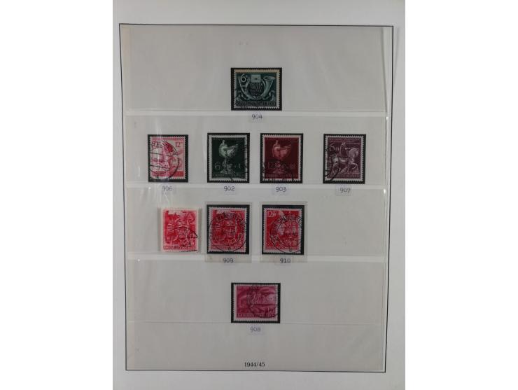 1872/1945, gestempelte reichhaltige Sammlung in 3 Bänden, vor 1900 stark spezialisiert mit Stempelbesonderheiten, Plattenfehl