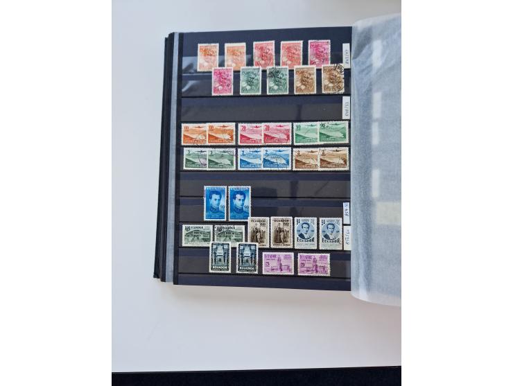 1865/1990 (ca.), Ecuador to Paraguay, interesting mint never hinged/unused and used collection, including Officials and Posta