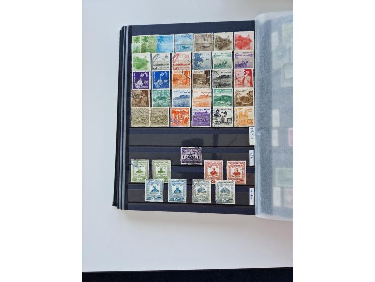 1865/1990 (ca.), Ecuador to Paraguay, interesting mint never hinged/unused and used collection, including Officials and Posta