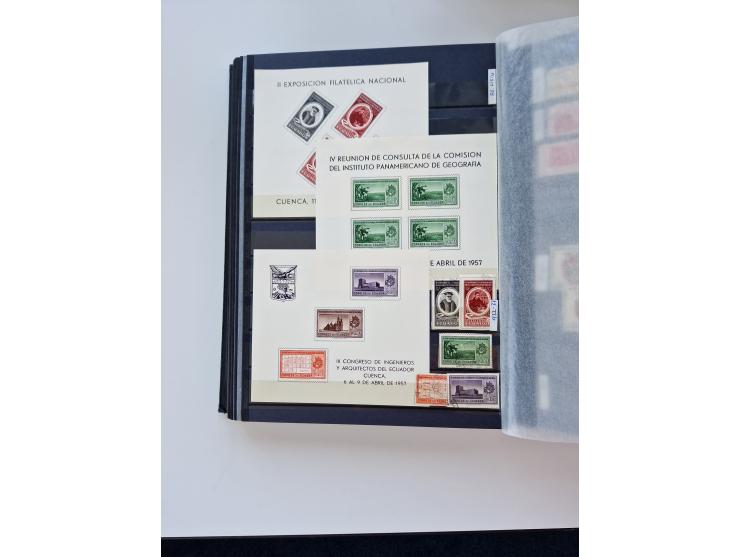 1865/1990 (ca.), Ecuador to Paraguay, interesting mint never hinged/unused and used collection, including Officials and Posta