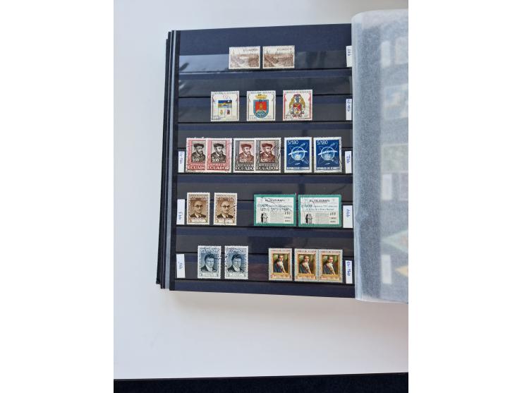 1865/1990 (ca.), Ecuador to Paraguay, interesting mint never hinged/unused and used collection, including Officials and Posta