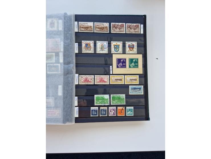 1865/1990 (ca.), Ecuador to Paraguay, interesting mint never hinged/unused and used collection, including Officials and Posta