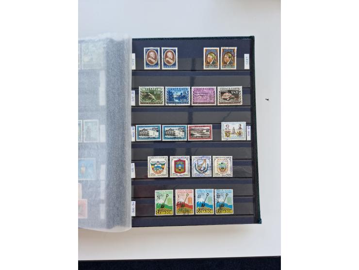 1865/1990 (ca.), Ecuador to Paraguay, interesting mint never hinged/unused and used collection, including Officials and Posta