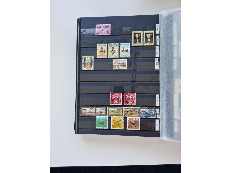 1865/1990 (ca.), Ecuador to Paraguay, interesting mint never hinged/unused and used collection, including Officials and Posta