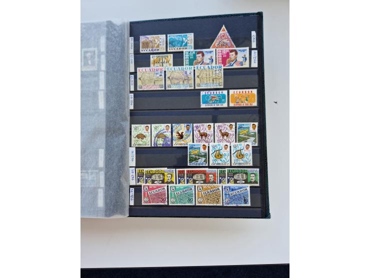 1865/1990 (ca.), Ecuador to Paraguay, interesting mint never hinged/unused and used collection, including Officials and Posta