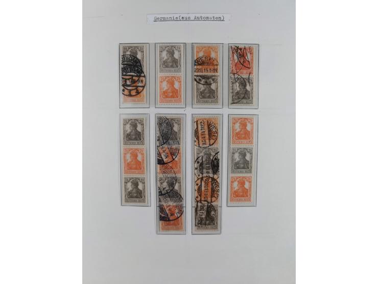1919/40, ungebrauchte/postfrische und gestempelte Sammlung, dabei einige bessere Zusammendrucke ab Germania