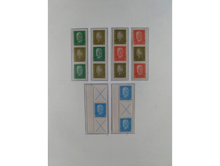 1919/40, ungebrauchte/postfrische und gestempelte Sammlung, dabei einige bessere Zusammendrucke ab Germania