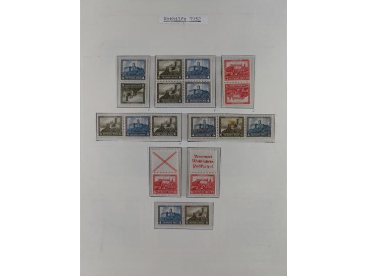 1919/40, ungebrauchte/postfrische und gestempelte Sammlung, dabei einige bessere Zusammendrucke ab Germania