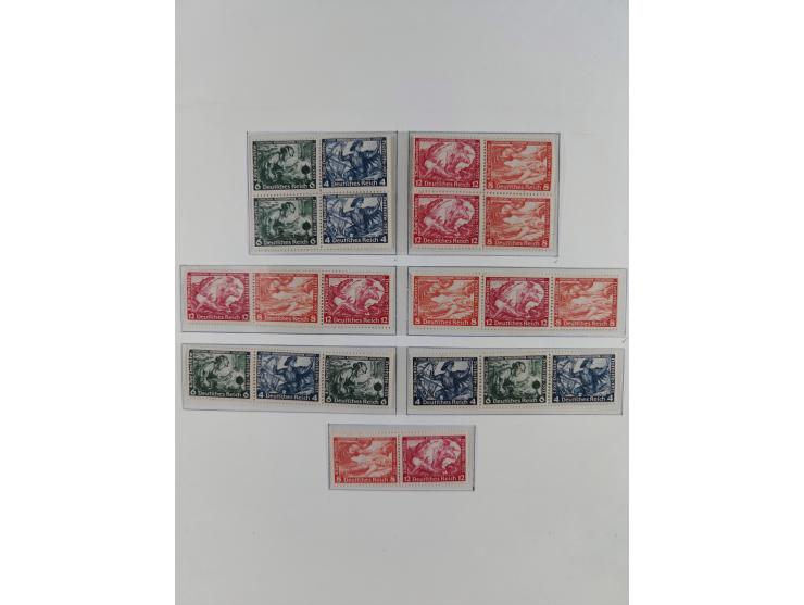 1919/40, ungebrauchte/postfrische und gestempelte Sammlung, dabei einige bessere Zusammendrucke ab Germania