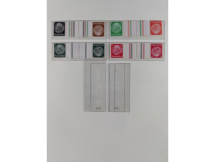 1919/40, ungebrauchte/postfrische und gestempelte Sammlung, dabei einige bessere Zusammendrucke ab Germania