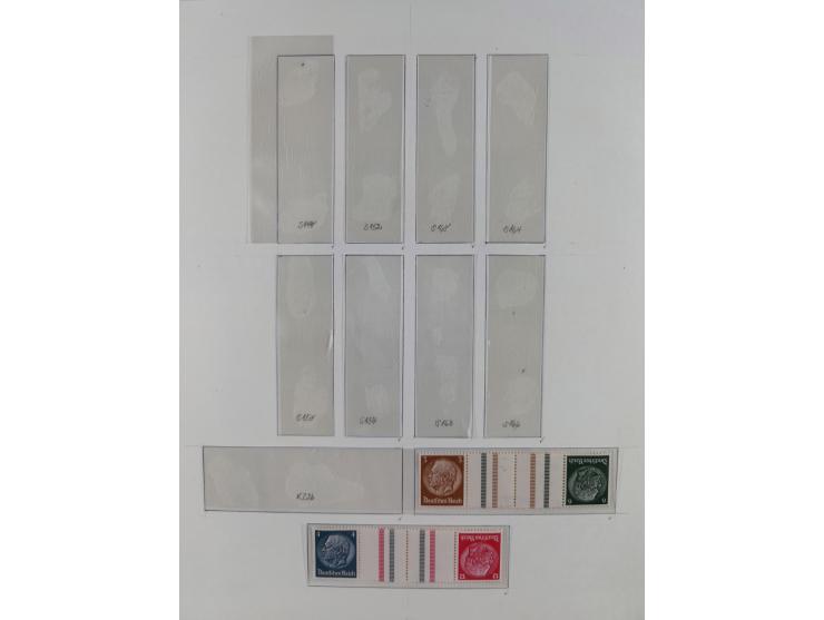 1919/40, ungebrauchte/postfrische und gestempelte Sammlung, dabei einige bessere Zusammendrucke ab Germania