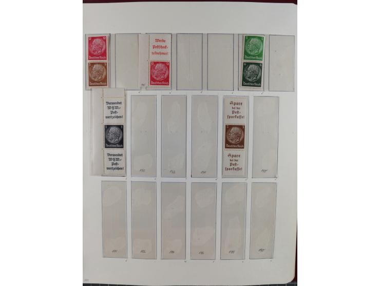 1919/40, ungebrauchte/postfrische und gestempelte Sammlung, dabei einige bessere Zusammendrucke ab Germania