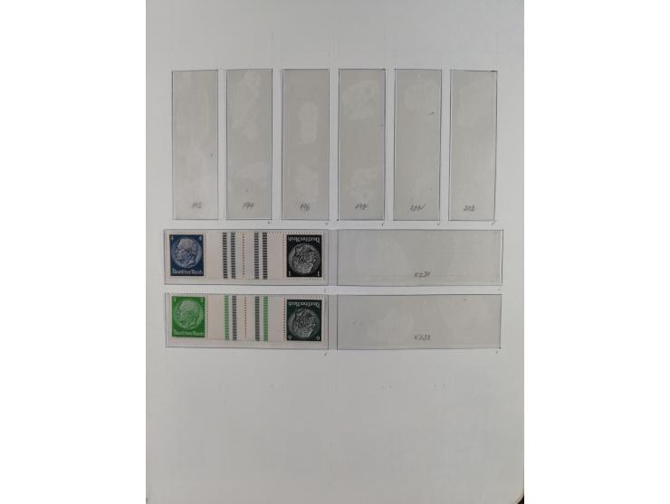 1919/40, ungebrauchte/postfrische und gestempelte Sammlung, dabei einige bessere Zusammendrucke ab Germania