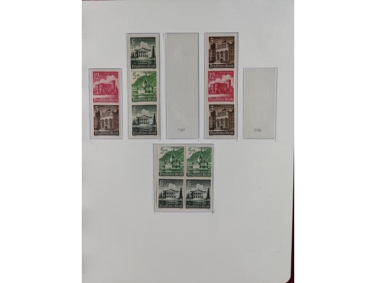 1919/40, ungebrauchte/postfrische und gestempelte Sammlung, dabei einige bessere Zusammendrucke ab Germania