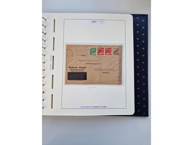1948/90, umfangreiche Sammlung “Erst- und Letzttage” auf losen Marken, schönen Briefstücken, Briefen und Karten, dabei u.a. M