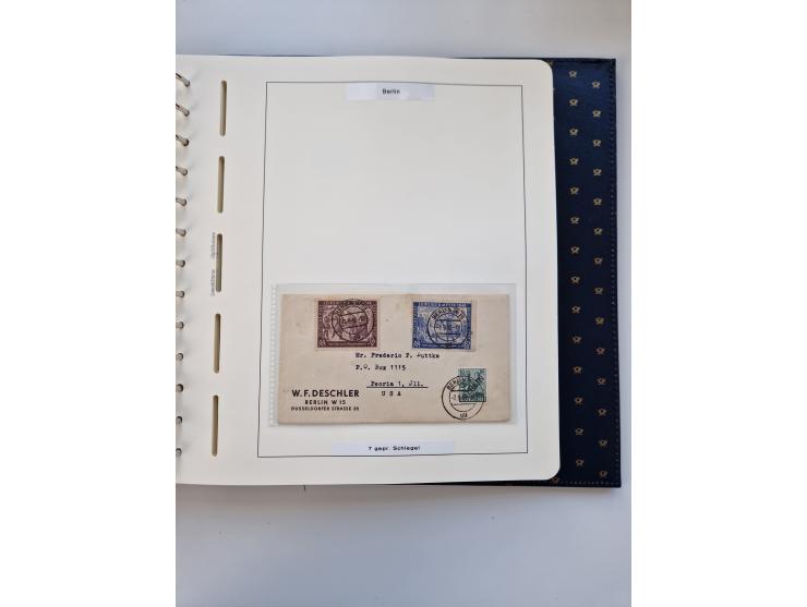 1948/90, umfangreiche Sammlung “Erst- und Letzttage” auf losen Marken, schönen Briefstücken, Briefen und Karten, dabei u.a. M