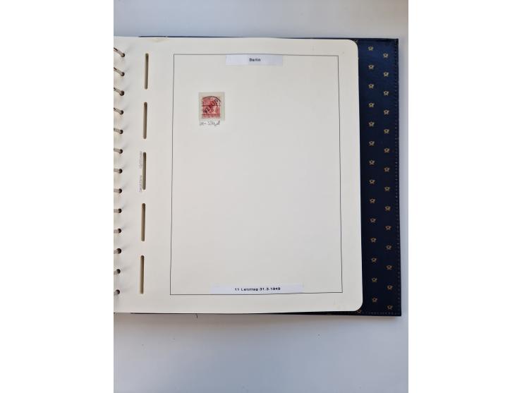 1948/90, umfangreiche Sammlung “Erst- und Letzttage” auf losen Marken, schönen Briefstücken, Briefen und Karten, dabei u.a. M