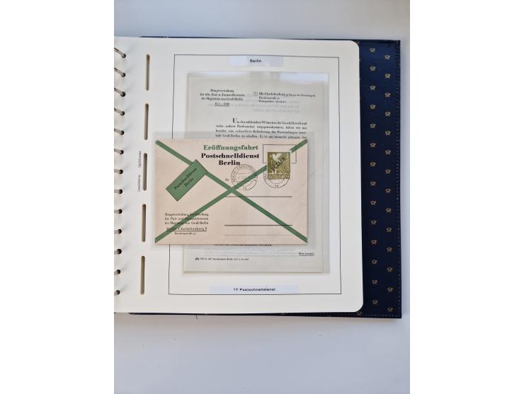 1948/90, umfangreiche Sammlung “Erst- und Letzttage” auf losen Marken, schönen Briefstücken, Briefen und Karten, dabei u.a. M