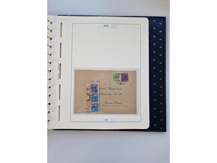 1948/90, umfangreiche Sammlung “Erst- und Letzttage” auf losen Marken, schönen Briefstücken, Briefen und Karten, dabei u.a. M