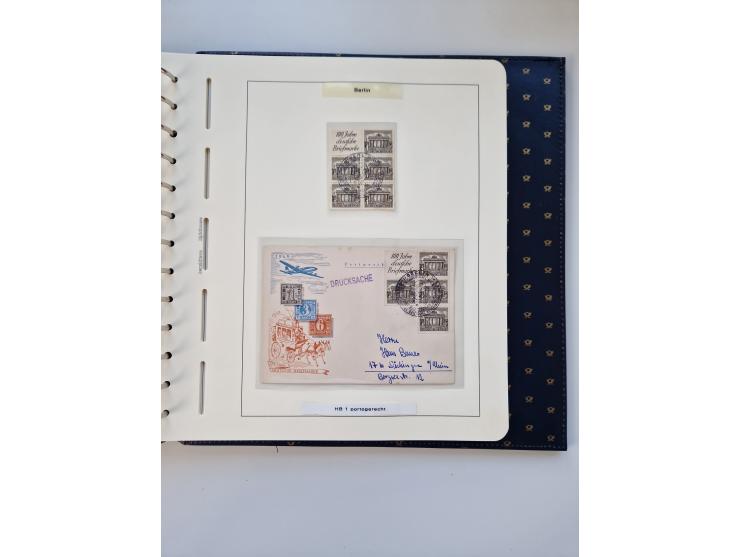 1948/90, umfangreiche Sammlung “Erst- und Letzttage” auf losen Marken, schönen Briefstücken, Briefen und Karten, dabei u.a. M