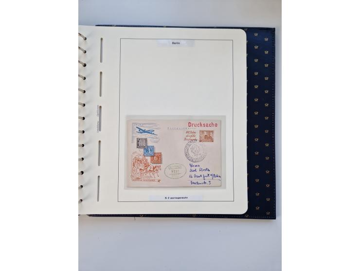 1948/90, umfangreiche Sammlung “Erst- und Letzttage” auf losen Marken, schönen Briefstücken, Briefen und Karten, dabei u.a. M