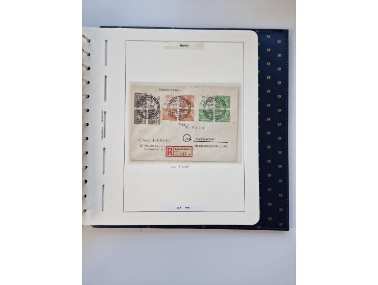 1948/90, umfangreiche Sammlung “Erst- und Letzttage” auf losen Marken, schönen Briefstücken, Briefen und Karten, dabei u.a. M