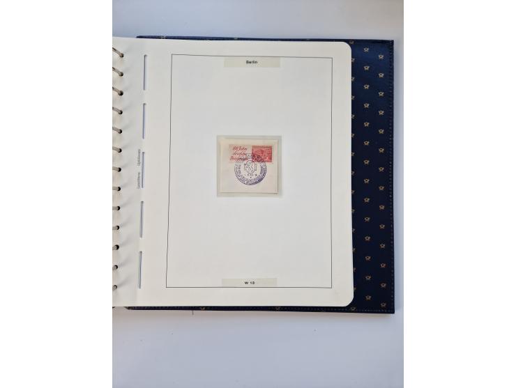 1948/90, umfangreiche Sammlung “Erst- und Letzttage” auf losen Marken, schönen Briefstücken, Briefen und Karten, dabei u.a. M