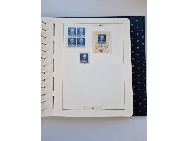 1948/90, umfangreiche Sammlung “Erst- und Letzttage” auf losen Marken, schönen Briefstücken, Briefen und Karten, dabei u.a. M