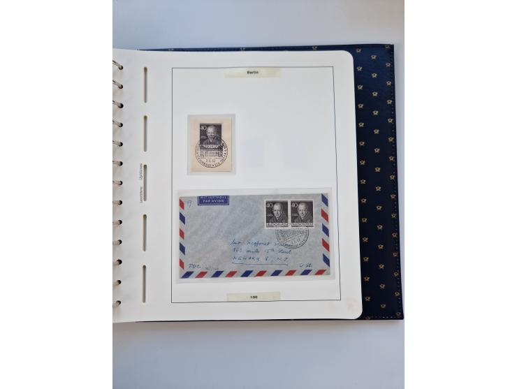 1948/90, umfangreiche Sammlung “Erst- und Letzttage” auf losen Marken, schönen Briefstücken, Briefen und Karten, dabei u.a. M