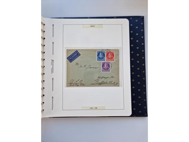 1948/90, umfangreiche Sammlung “Erst- und Letzttage” auf losen Marken, schönen Briefstücken, Briefen und Karten, dabei u.a. M