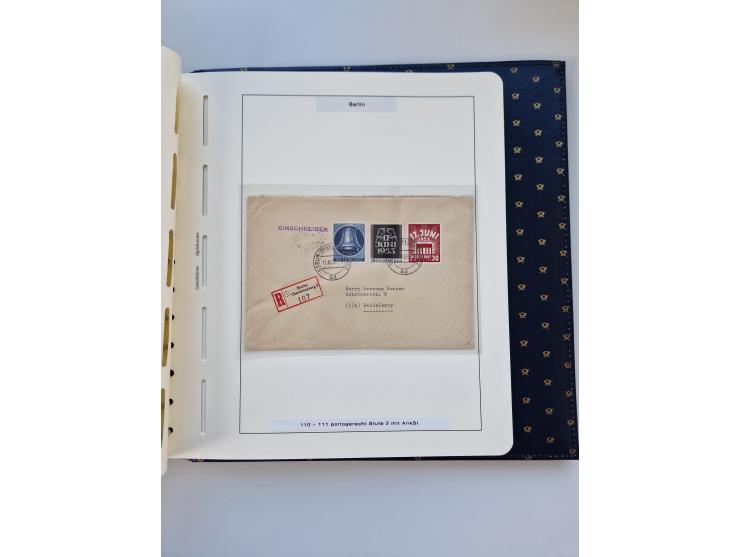 1948/90, umfangreiche Sammlung “Erst- und Letzttage” auf losen Marken, schönen Briefstücken, Briefen und Karten, dabei u.a. M