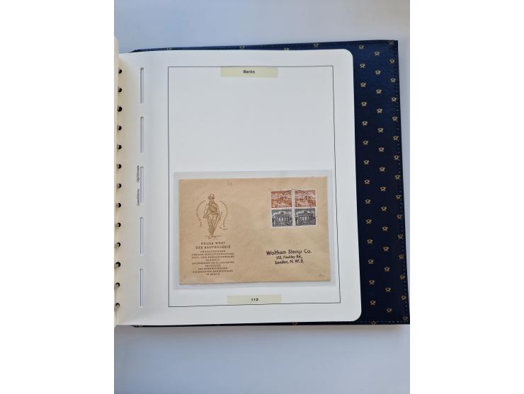 1948/90, umfangreiche Sammlung “Erst- und Letzttage” auf losen Marken, schönen Briefstücken, Briefen und Karten, dabei u.a. M