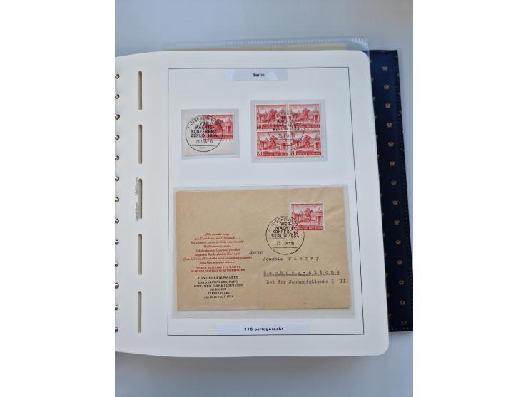 1948/90, umfangreiche Sammlung “Erst- und Letzttage” auf losen Marken, schönen Briefstücken, Briefen und Karten, dabei u.a. M