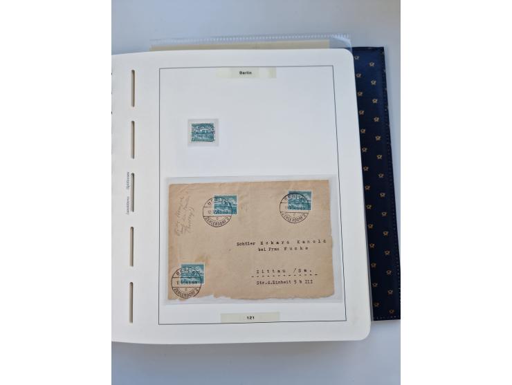 1948/90, umfangreiche Sammlung “Erst- und Letzttage” auf losen Marken, schönen Briefstücken, Briefen und Karten, dabei u.a. M