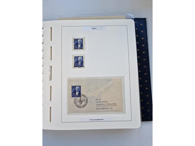 1948/90, umfangreiche Sammlung “Erst- und Letzttage” auf losen Marken, schönen Briefstücken, Briefen und Karten, dabei u.a. M