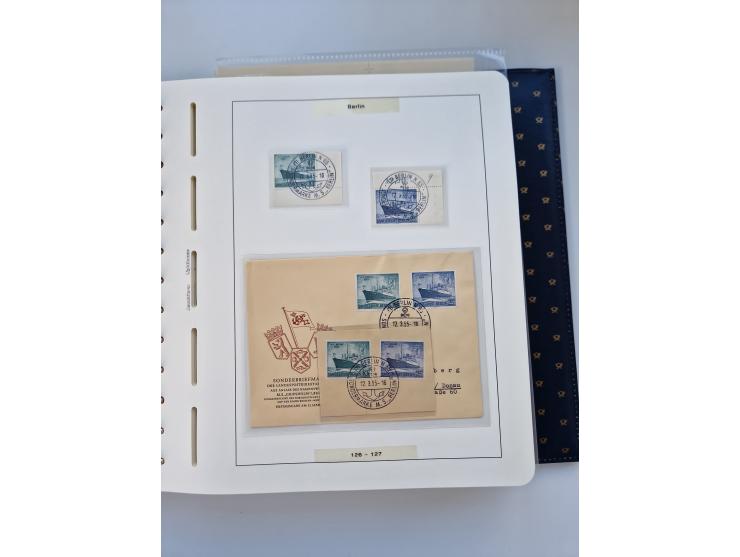 1948/90, umfangreiche Sammlung “Erst- und Letzttage” auf losen Marken, schönen Briefstücken, Briefen und Karten, dabei u.a. M