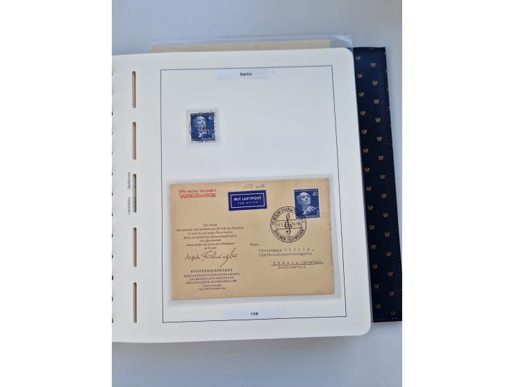 1948/90, umfangreiche Sammlung “Erst- und Letzttage” auf losen Marken, schönen Briefstücken, Briefen und Karten, dabei u.a. M