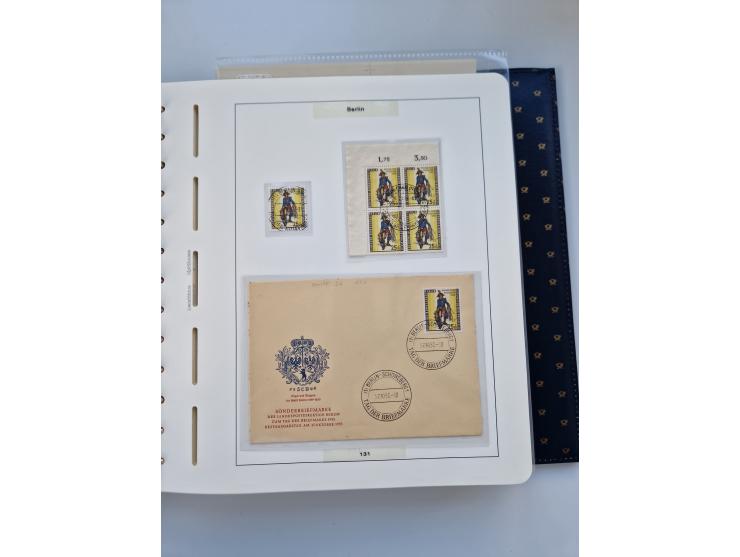 1948/90, umfangreiche Sammlung “Erst- und Letzttage” auf losen Marken, schönen Briefstücken, Briefen und Karten, dabei u.a. M