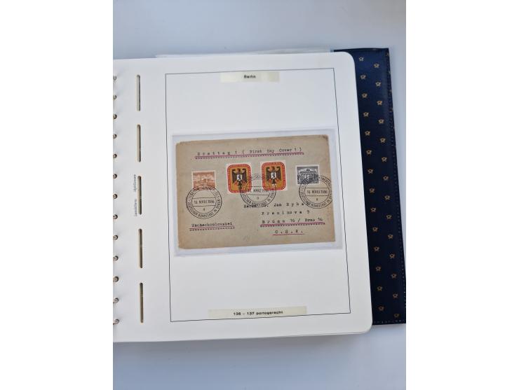 1948/90, umfangreiche Sammlung “Erst- und Letzttage” auf losen Marken, schönen Briefstücken, Briefen und Karten, dabei u.a. M