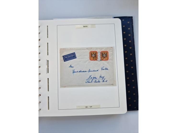 1948/90, umfangreiche Sammlung “Erst- und Letzttage” auf losen Marken, schönen Briefstücken, Briefen und Karten, dabei u.a. M