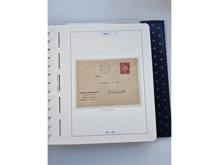 1948/90, umfangreiche Sammlung “Erst- und Letzttage” auf losen Marken, schönen Briefstücken, Briefen und Karten, dabei u.a. M