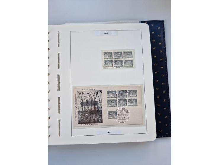 1948/90, umfangreiche Sammlung “Erst- und Letzttage” auf losen Marken, schönen Briefstücken, Briefen und Karten, dabei u.a. M