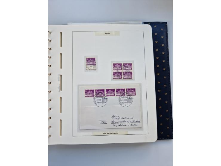 1948/90, umfangreiche Sammlung “Erst- und Letzttage” auf losen Marken, schönen Briefstücken, Briefen und Karten, dabei u.a. M