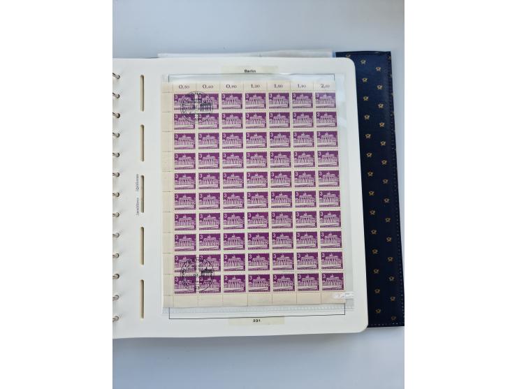 1948/90, umfangreiche Sammlung “Erst- und Letzttage” auf losen Marken, schönen Briefstücken, Briefen und Karten, dabei u.a. M