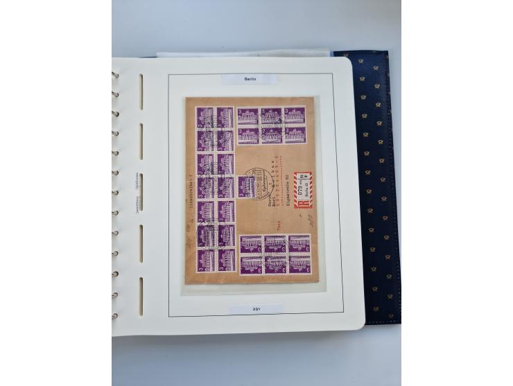 1948/90, umfangreiche Sammlung “Erst- und Letzttage” auf losen Marken, schönen Briefstücken, Briefen und Karten, dabei u.a. M