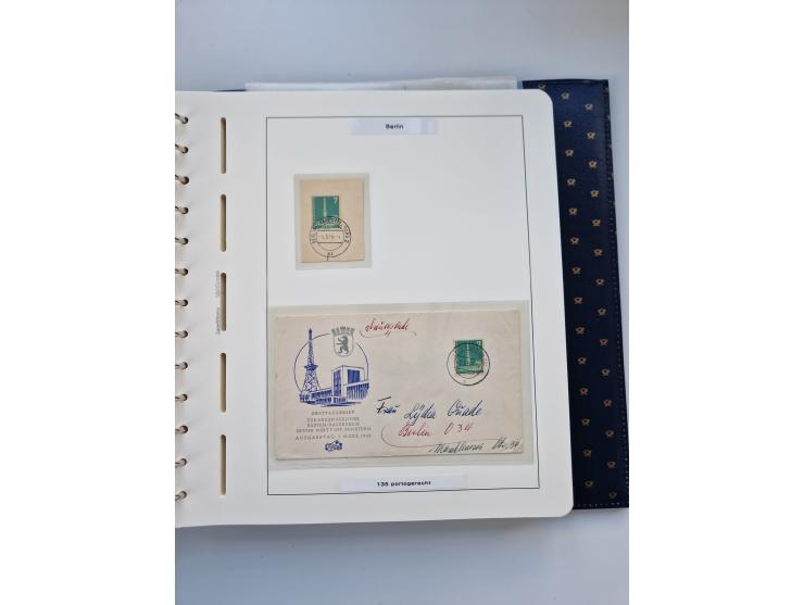 1948/90, umfangreiche Sammlung “Erst- und Letzttage” auf losen Marken, schönen Briefstücken, Briefen und Karten, dabei u.a. M