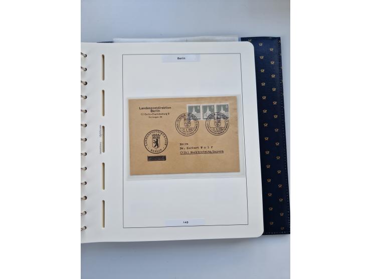 1948/90, umfangreiche Sammlung “Erst- und Letzttage” auf losen Marken, schönen Briefstücken, Briefen und Karten, dabei u.a. M