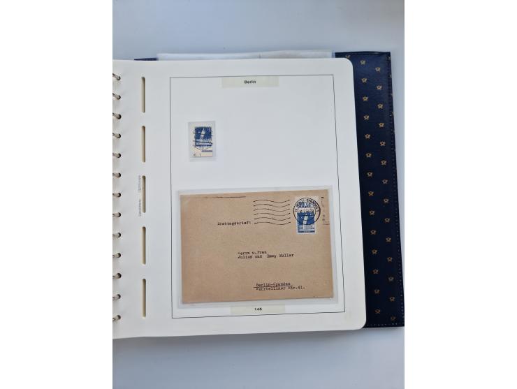1948/90, umfangreiche Sammlung “Erst- und Letzttage” auf losen Marken, schönen Briefstücken, Briefen und Karten, dabei u.a. M