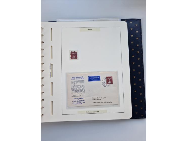 1948/90, umfangreiche Sammlung “Erst- und Letzttage” auf losen Marken, schönen Briefstücken, Briefen und Karten, dabei u.a. M